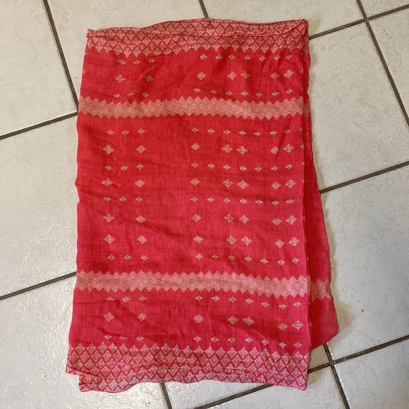 Gap Peach/white Scarf - Picture 3 of 5